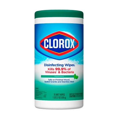 Clorox® Toallas Desinfectantes Fragancia Fresca 75 unidades