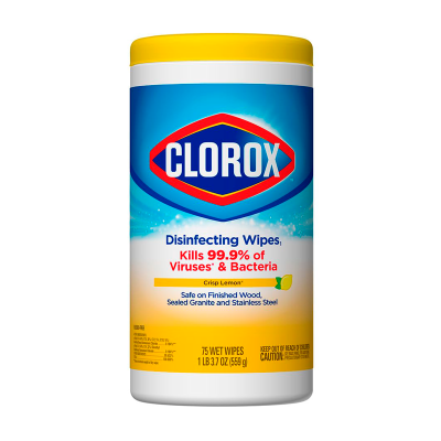 Clorox® Toallas Desinfectantes Limón 75 unidades