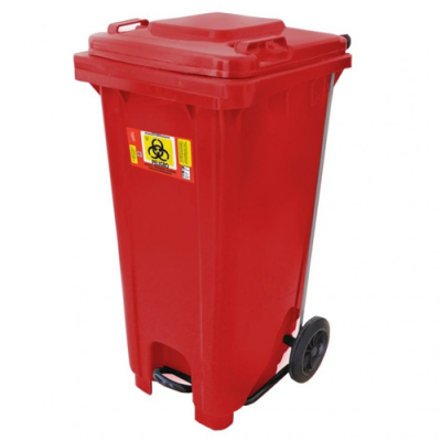 Contenedor 120 L Rojo con Tapa sin Pedal 8919RPBI Sablón