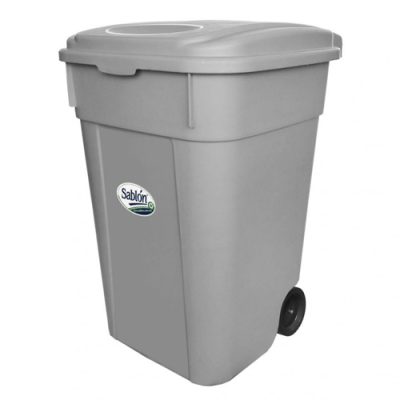 Contenedor para Basura 145 L con ruedas Verde 8904GR Sablón