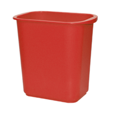 Cesto rectangular 13L rojo sin tapa 8059RJ