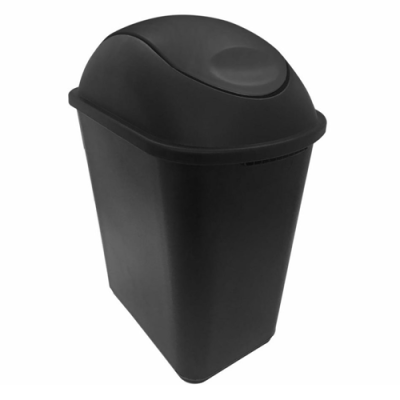 Cesto Jumbo 26L Negro con tapa balancín 8875NE Sablón