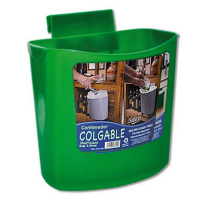 Cesto contenedor colgable verde 8116VD