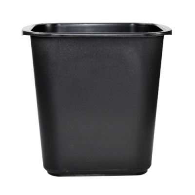 Cesto rectangular 13L negro sin tapa 8015NE