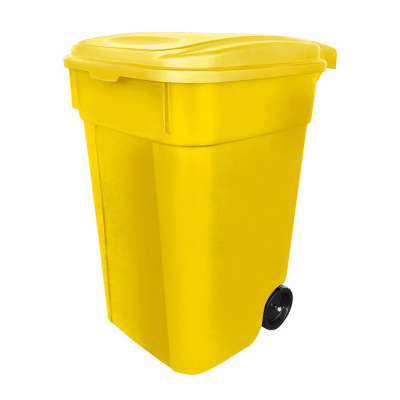 Contenedor de Basura para RBPI de 145L Amarillo con impresión 8944RPBI Sablón