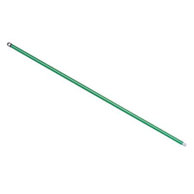 Bastón de lámina con punta plástica roscada 135 cm verde 1905-MG