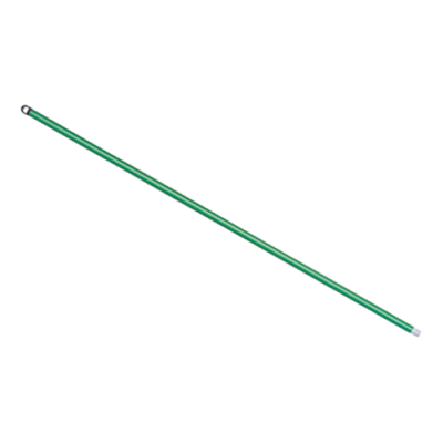 Bastón de lámina con punta plástica roscada 120 cm verde 1901-MG