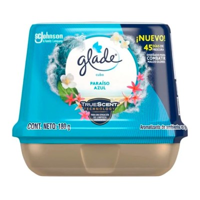 Glade® Cubo Aromatizante de Ambiente Paraíso Azul 180 g.