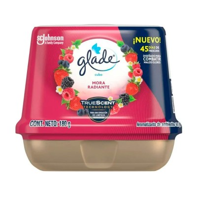 Glade® Cubo Aromatizante de Ambiente Mora Radiante 180 g.