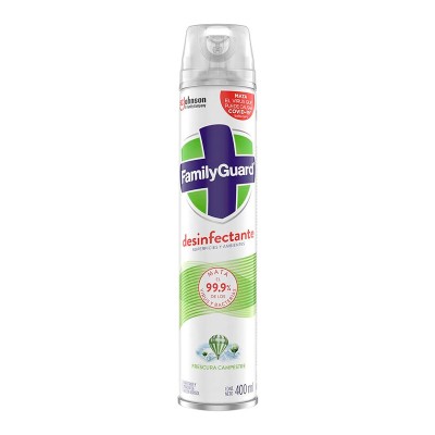 FamilyGuard® Aerosol Desinfectante Frescura Campestre 400 ml.