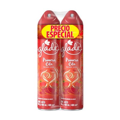 Glade® Aerosol 400 ml Primera Cita Manzana Canela 2X1