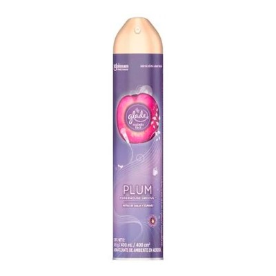 Glade® Aromatizante ambiental aceites naturales plum powerhouse groove en aerosol 400 ml