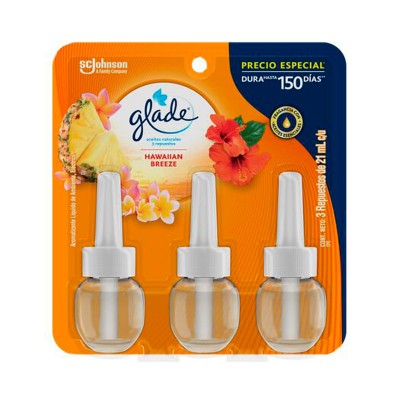 Glade® Aceites Naturales Repuesto 3 pack Hawaiian Breeze