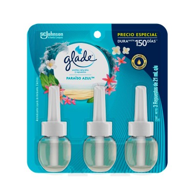 Glade® Aceites Naturales Aparato Paraíso Azul™