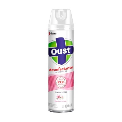 Oust Desinfectante de Superficies y Ambientes Floral 400 ml