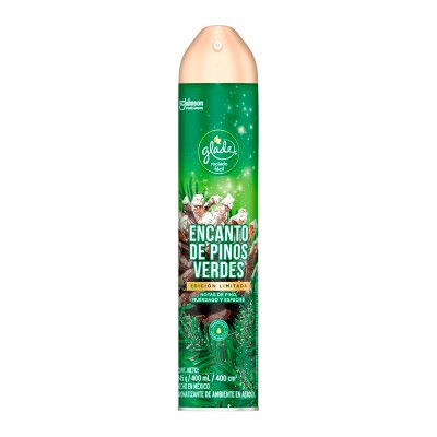 Glade Aromatizante Aerosol Encanto de Pinos Verdes, 400ml