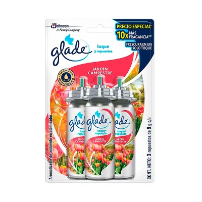 Glade® Toque® Repuesto 3 pack Jardín Campestre