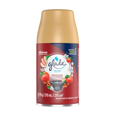 Glade® Automático Aerosol 3 en 1 Repuesto Manzana y Canela