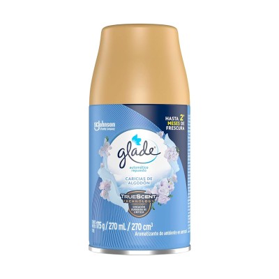 Glade® Automático Aerosol 3 en 1 Repuesto Caricias de Algodón