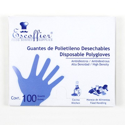 Guante de polietileno desechable Escoffier