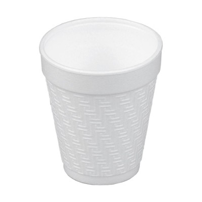 Vaso térmico 8JY8 8 oz. blanco grabado en relieve Dart