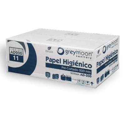 Papel Higiénico Greymoon Alto Desempeño Pre-cortado AD200-11