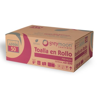 Toalla en rollo Greymoon Código Automático 225 m AD200-50