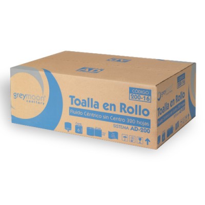 Toalla Fluído Céntrico precortada Greymoon Premium TAD AD200-16