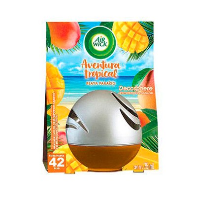 Air Wick Decosphere Aromatizante de Ambiente Playa Paraíso, 75 ml