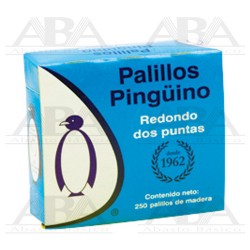 Palillo de madera redondo dos puntas