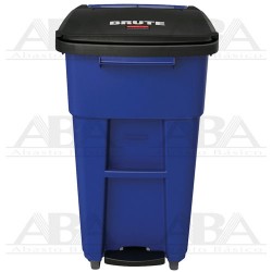 Contenedor BRUTE® Step-On Rollout con tapa 121L 1971952 BLUE