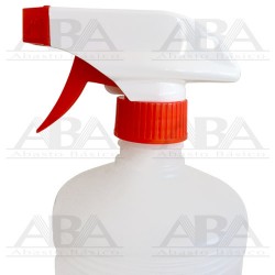 Pistola atomizador estándar rojo con botella cilíndrica 1000 ml.