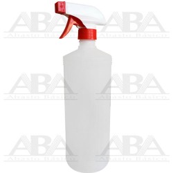 Pistola atomizador estándar rojo con botella cilíndrica 1000 ml.