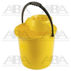 Cubo redondo especial c/escurridor amarillo 460516-01 Cisne